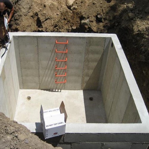 Waterproofing on underground water reservoir and rooftop water tank